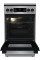 Плита Gorenje комбінована, 70л, 50x60см, метал. кришка, дисплей, IconLed, емальовані реш, титан