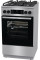 Плита Gorenje комбінована, 70л, 50x60см, дисплей, IconLed, газ на склі, чавун, нерж