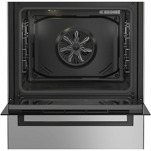 Плита Beko комбинированная, 72л, 60x60см, дисплей, конвекция, серый