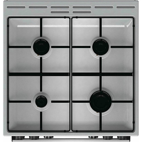 Плита Gorenje комбінована, 71л, 60x60см, дисплей, емальовані реш, програматор IconLed,нерж
