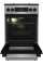 Плита Gorenje комбінована, 62л, 50x60см, дисплей, IconLed, емальовані, титан