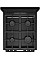 Плита Gorenje комбинированная, 70л, 50x60см, дисплей, чугун, черный