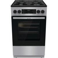 Плита Gorenje комбінована, 70л, 50x60см, дисплей, чавун, нерж