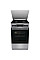 Плита Gorenje комбінована, 62л, 50x60см, метал. кришка, дисплей, емальовані реш, титан