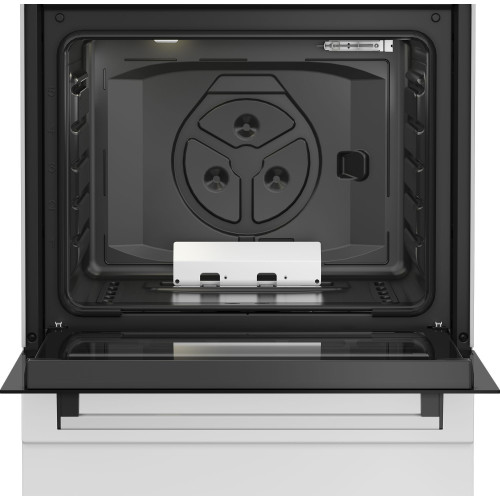 Плита Beko газова, 64л, 60x60см, таймер, білий