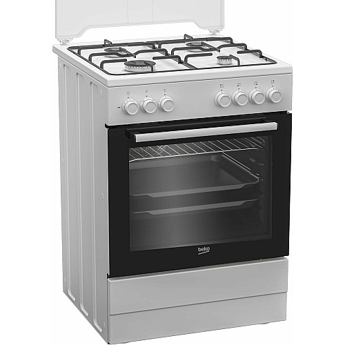 Плита Beko комбінована, 66л, 60x60см, конвекція, білий
