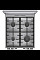 Плита Gorenje комбінована, 70л, 50x60см, метал. кришка, дисплей, чавун, нерж