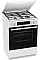 Плита Gorenje комбинированная, 71л, 60x60см, дисплей, IconLed, чугун, белый