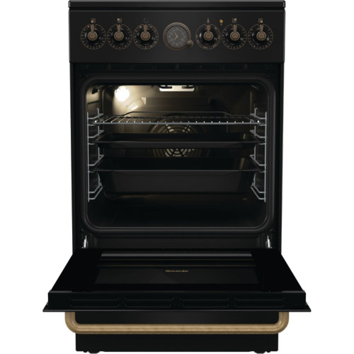 Плита Gorenje електрична склокерамічна, 70л, ExtraSteam, 50x60см, чорний
