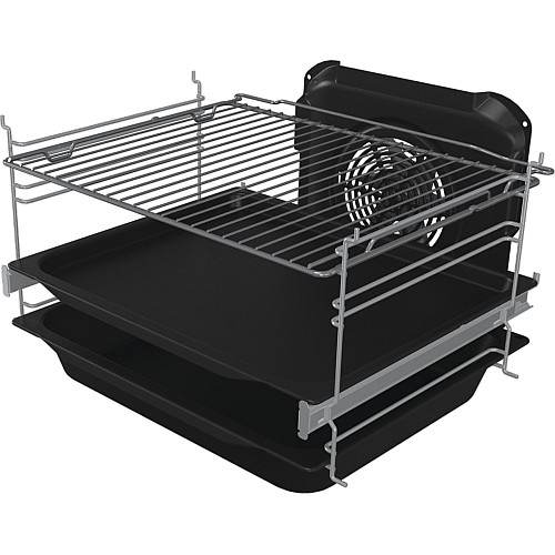 Плита Gorenje електрична склокерамічна, 70л, 50x60см, дисплей, програматор, нерж