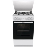 Плита Gorenje комбинированная, 68л, 50x60см, эмалированный реш, с крышкой, белый