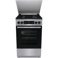 Плита Gorenje комбінована, 70л, 50x60см, дисплей, IconLed, емальовані, нерж