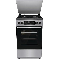Плита Gorenje комбінована, 70л, 50x60см, дисплей, IconLed, емальовані, нерж
