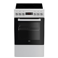 Плита Beko електрична склокерамічна, 60л, 50x60см, дисплей, конвекція, білий