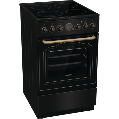 Плита Gorenje електрична склокерамічна, 70л, ExtraSteam, 50x60см, чорний