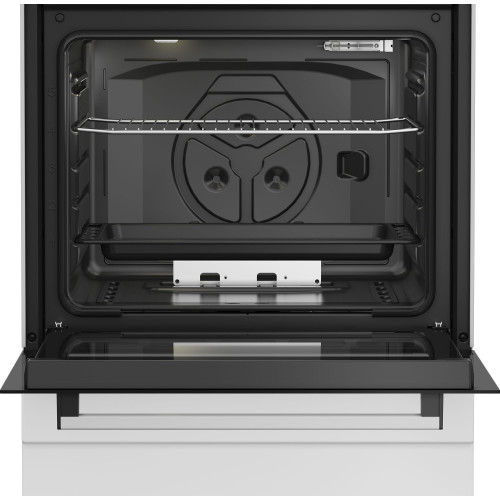 Плита Beko газова, 64л, 60x60см, таймер, білий