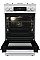 Плита Gorenje комбинированная, 70л, 50x60см, дисплей, чугун, белый