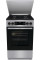 Плита Gorenje комбінована, 70л, 50x60см, метал. кришка, дисплей, IconLed, емальовані реш, титан