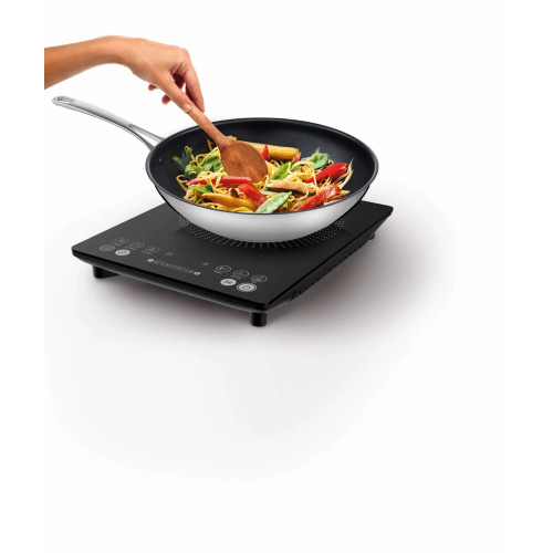 Плитка настільна Tefal індукційна Everyday Slim, конфорок - 1 на 2.1кВт, керування - сенсорне, програм - 6, чорний