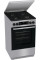 Плита Gorenje комбінована, 70л, 50x60см, метал. кришка, дисплей, IconLed, емальовані реш, титан