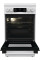 Плита Gorenje комбінована, 70л, 50x60см, метал. кришка, дисплей, IconLed, емальовані, білий