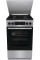 Плита Gorenje комбінована, 70л, 50x60см, металева кришка, дисплей, IconLed, емальовані, сірий