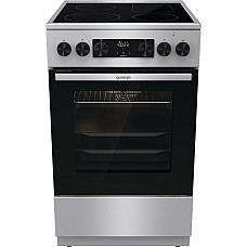 Плита Gorenje електрична склокерамічна, 70л, 50x60см, дисплей, програматор, нерж