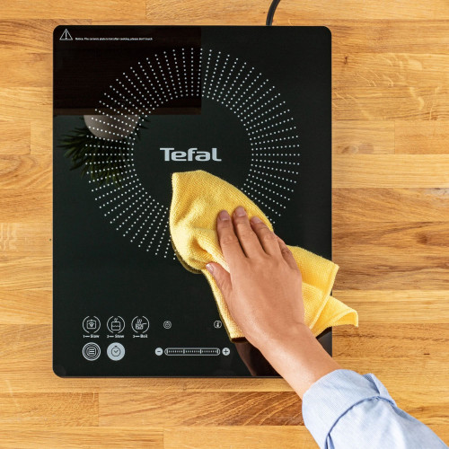 Плитка настільна Tefal індукційна Everyday Slim, конфорок - 1 на 2.1кВт, керування - сенсорне, програм - 6, чорний