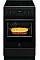 Плита Electrolux электрическая стеклокерамическая, 57л, 50x60см, дисплей, конвекция, черный матовый