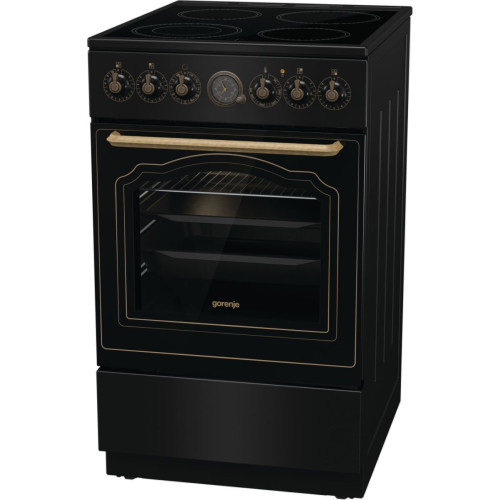 Плита Gorenje електрична склокерамічна, 70л, ExtraSteam, 50x60см, чорний