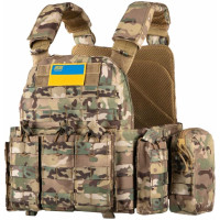 Плитоноска 2Е, Тип 5, з кишенями для бічного захисту, камуфляж