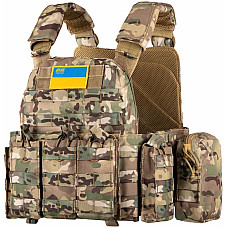 Плитоноска 2Е, Тип 5, з кишенями для бічного захисту, камуфляж