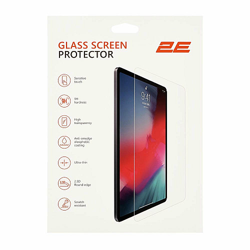 Захисне скло 2E для iPad Pro 11 (2024), 2.5D, прозорий
