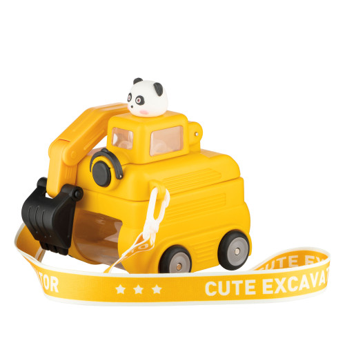 Пляшка для води ARDESTO Excavator 500мл, пластик, жовтий