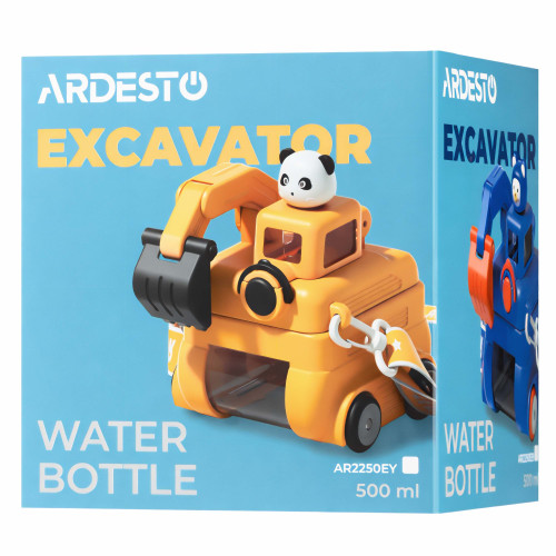 Пляшка для води ARDESTO Excavator 500мл, пластик, синій