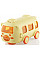 Пляшка для води ARDESTO Bear Bus 500мл, пластик, жовтий