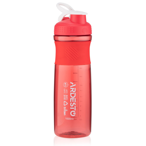 Пляшка для води ARDESTO Smart bottle, 1000мл, тритан, червоний