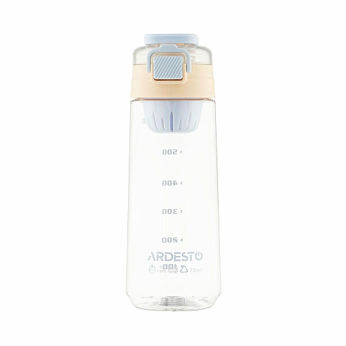 Пляшка для води з відсіком для фруктів ARDESTO Duo 720мл, пластик, рожевий, фіолетовий