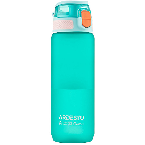 Бутылка для воды ARDESTO Matte 800мл, пластик, голубой
