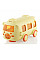 Пляшка для води ARDESTO Bear Bus 500мл, пластик, жовтий