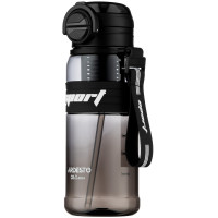 Пляшка для води ARDESTO Urban 850мл, пластик, чорний