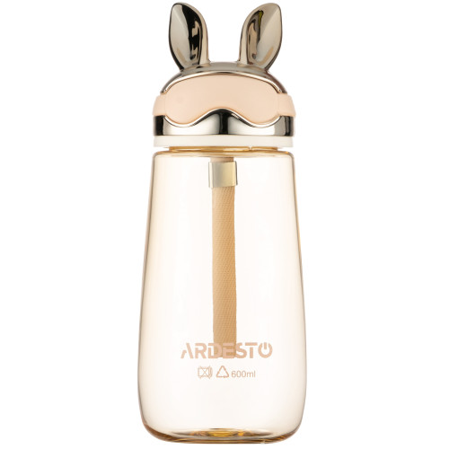 Пляшка для води ARDESTO Bunny 600мл, пластик, жовтий