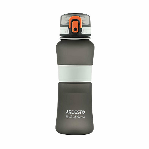 Пляшка для води ARDESTO Balance 650мл, пластик, чорний