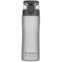 Пляшка для води ARDESTO, 600мл, пластик, сірий