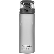 Пляшка для води ARDESTO, 600мл, пластик, сірий