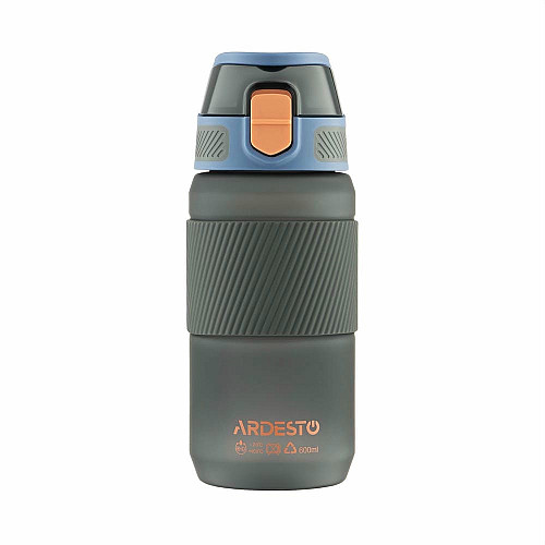 Пляшка для води ARDESTO Spring 600мл, пластик, чорний