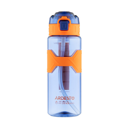 Пляшка для води ARDESTO Fitness 800мл, пластик, синій