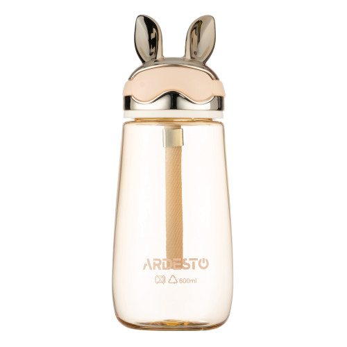 Пляшка для води ARDESTO Bunny 600мл, пластик, жовтий