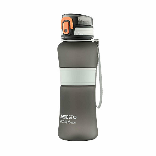 Пляшка для води ARDESTO Balance 650мл, пластик, чорний