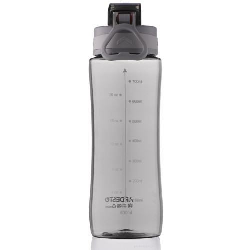 Пляшка для води ARDESTO Purity, 800мл, пластик, сірий